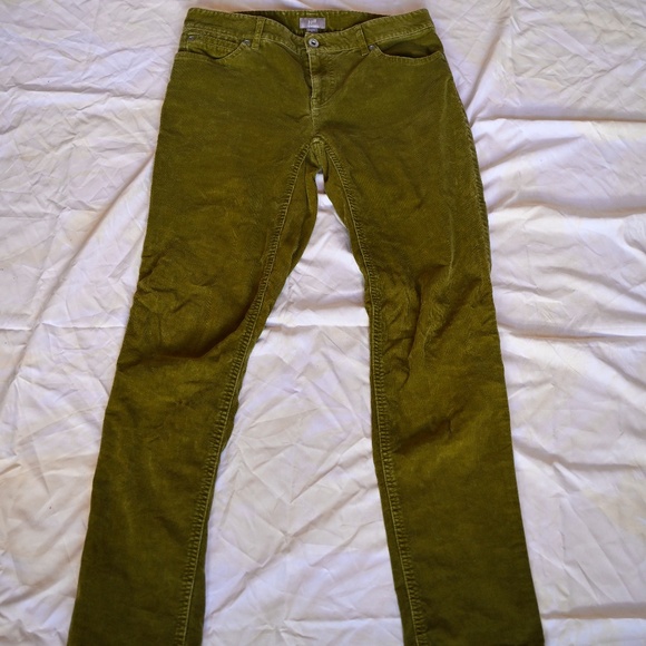 J.Jill Olive Green Slim‑Leg Corduroy Pants – Size 4P - Picture 2 of 8